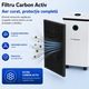 Dezumidificator si purificator aer Freezy Air® Dry Pro 12L, 120 m3, consum redus, 30 m2, functie uscare haine, filtru carbon activ, panou touch, timer, display digital, mod noapte, alb