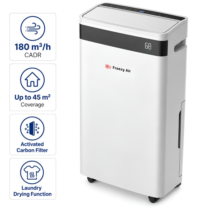 Dezumidificator si purificator aer Freezy Air® Dry Pro 20L