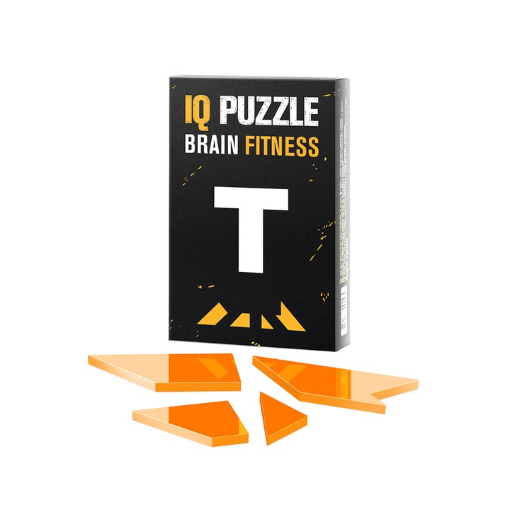 Játék, IQ PUZZLE, T betű, 4 db