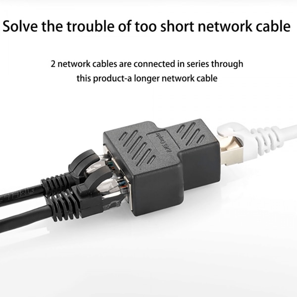 Адаптер сплитер / съединител 1 RJ45 женски - 2 RJ45 мъжки, за ...