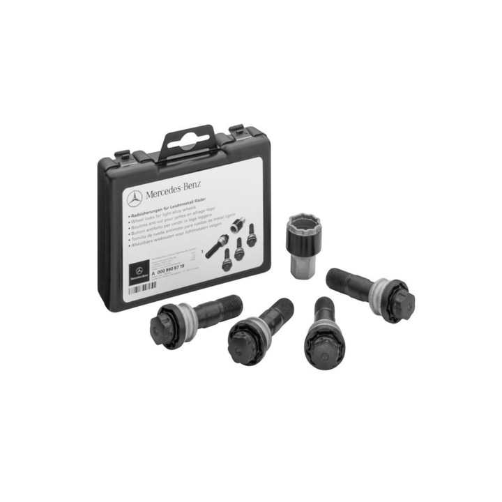 Mercedes lopásgátló csavarok, kompatibilis GLE C167/V167/GLS X167, fekete