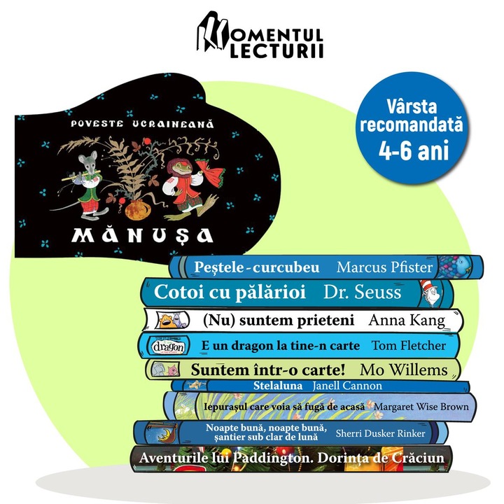 Momentul Lecturii. Pachetul 1 - Manusa, editura Vlad si Cartea cu Genius
