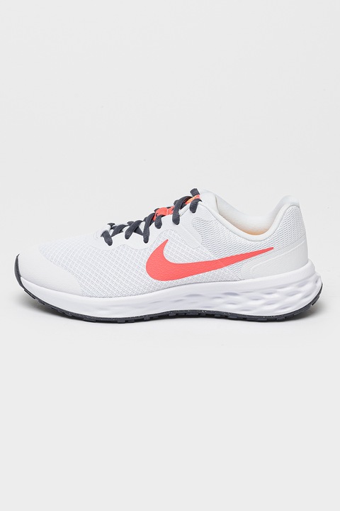 Nike, Revolution 6 NN könnyű futócipő logós részlettel, Fehér