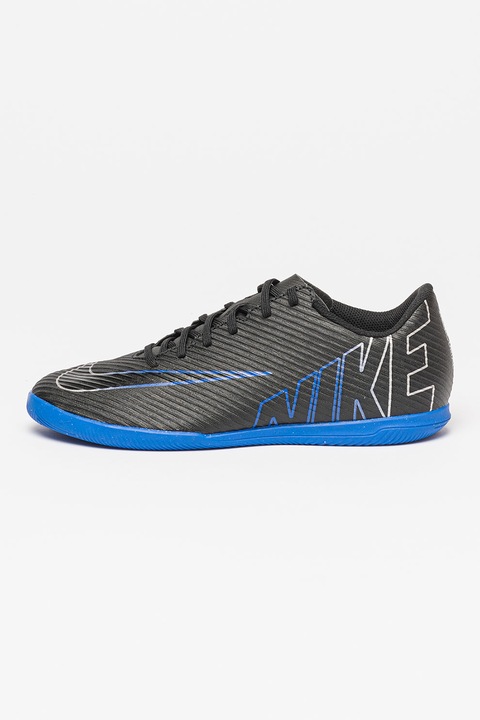 Nike, Pantofi cu imprimeu logo pentru fotbal Vapor 15, Albastru/Negru