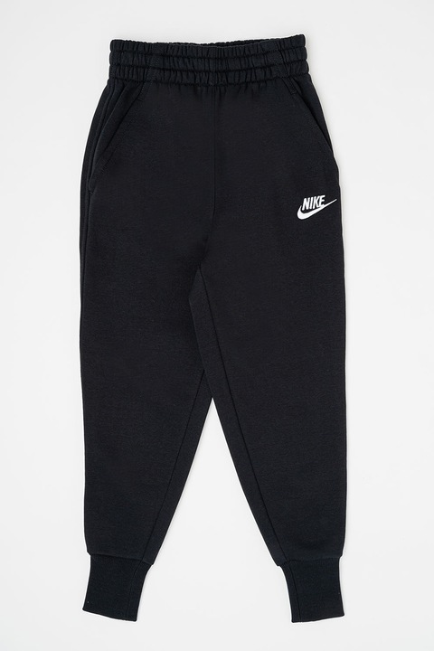 Nike, Спортен панталон с висока талия и джобове, Черен