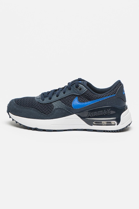 Nike, Спортни обувки Air Max SYSTM с велур, Ултрамарин синьо