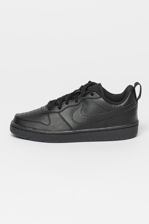 Nike, Спортни обувки Court Borough от еко кожа, Черен