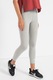 Nike, Colanti crop cu talie inalta, Gri melange