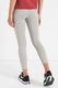 Nike, Colanti crop cu talie inalta, Gri melange