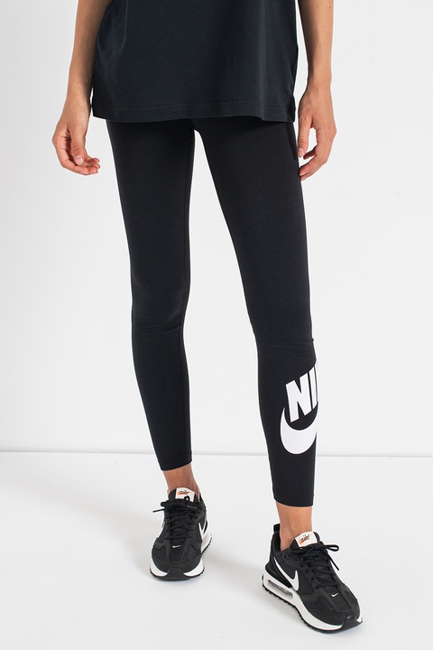 Nike, Colanti cu talie inalta Sportswear Classics, Negru