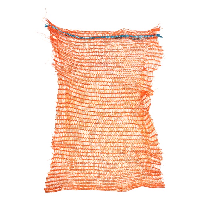 Set 100 buc saci plasa tip Raschel pentru legume 10Kg portocaliu