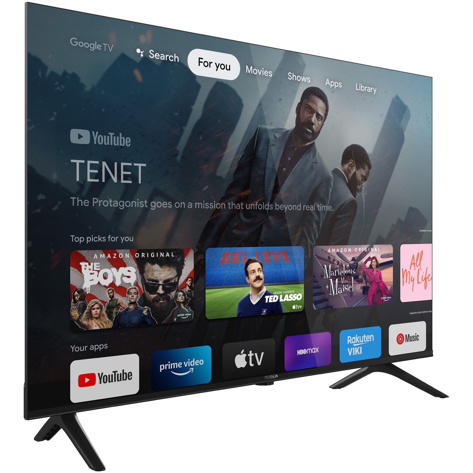 TV 50 TESLA Series 6 50S635BUS 4K UHD LED Smart Google TV black