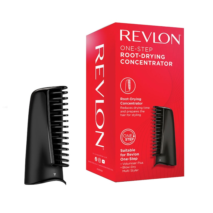 Concentrator de uscare a radacinilor Revlon One-Step Root-Drying Concentrator RVDR5326, accesoriu pentru One-Step Blow-Dry Multi Styler RVDR5333E si One-Step Volumiser PLUS RVDR5298E