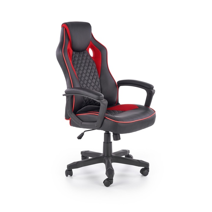 Karfás irodai szék, Halmar, Baffin, fekete piros