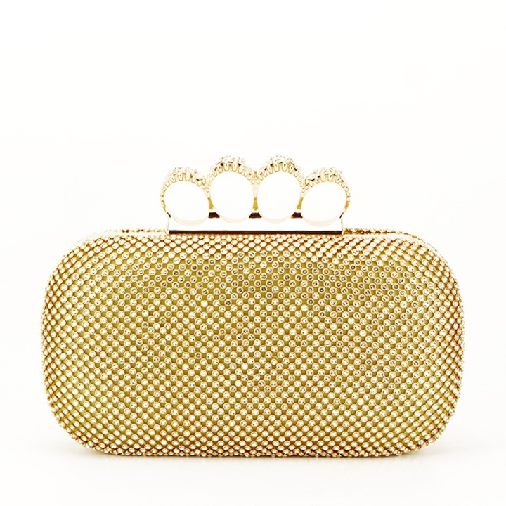 Elegáns kézitáska kövekkel díszítve B-2016-5 05 Gold Gold