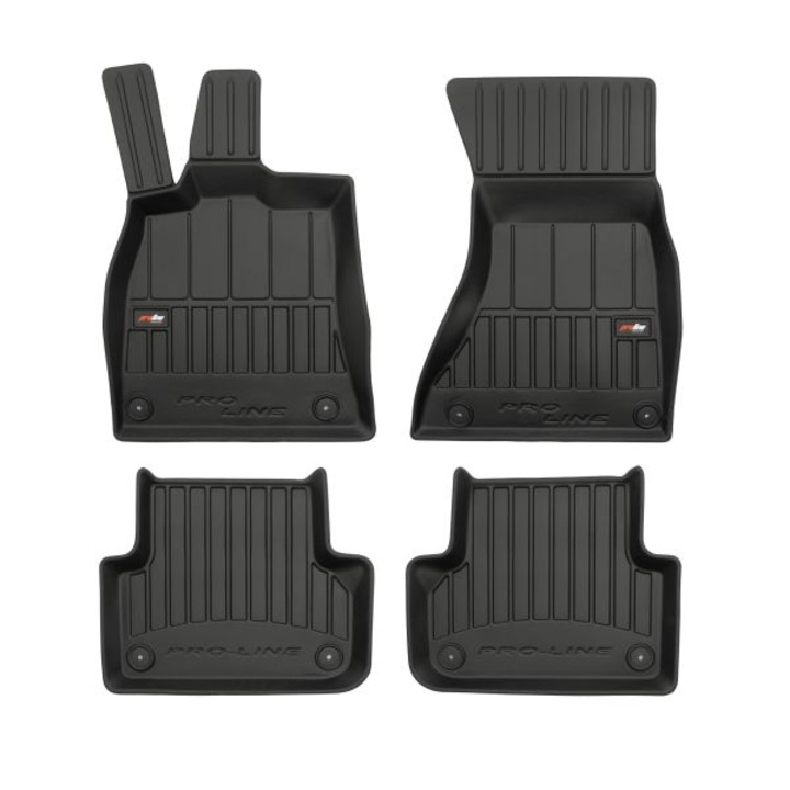 Set 4 covorase podea cauciuc Frogum basic, fata/spate, pentru audi a5 06.07-01.17, liftback, negru