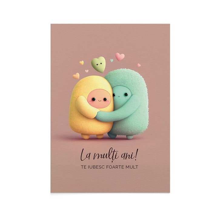 Felicitare La Multi Ani Sweethearts, Zizula Cards, 105 X 150 mm