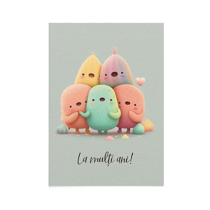 Felicitare La Multi Ani Birthday Choir, Zizula Cards, 105 X 150 mm