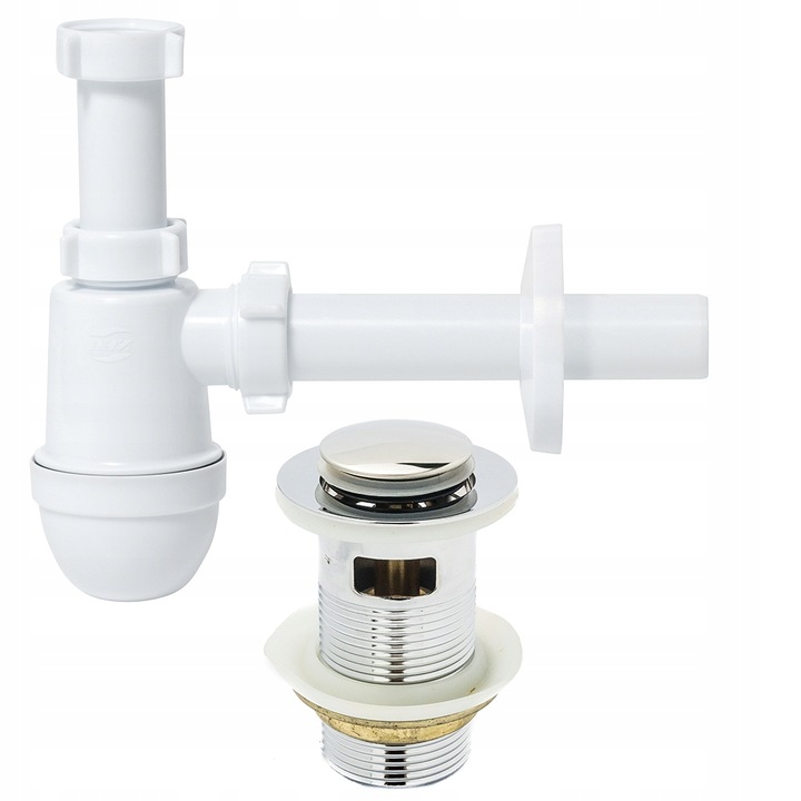 Сифон за мивка, Tycner, хром, 1 1/4" x 32мм