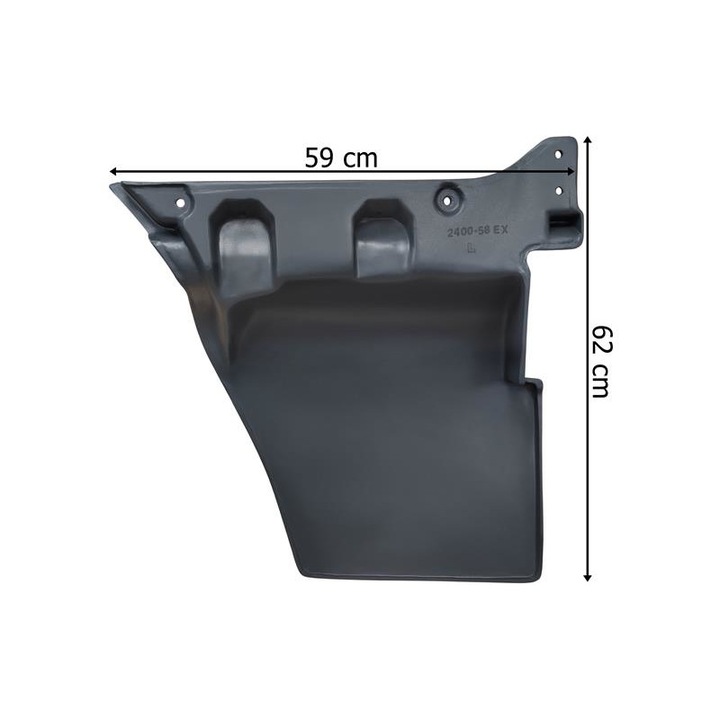 Удължител за лява врата MAN TGL, Lamiro, Черен