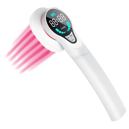Laser terapeutic profesional, Pentru Ameliorarea Durerii, Recuperare Medicala Post-Traumatism, Dermatologie, Biostimulare, Fizioterapie, Tratarea Afectiunilor Aparatului Locomotor, Disfunctie erectila, incarcare USB, Kit complet, Alb