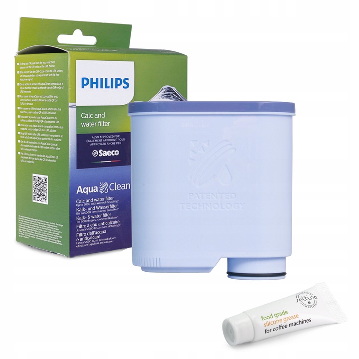 Set filtru pentru espressor/lubrifiant, Philips/Saeco, Albastru