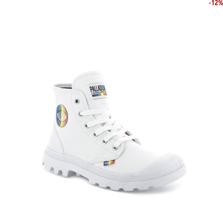 Ghete, Palladium, Textil, Alb, 40