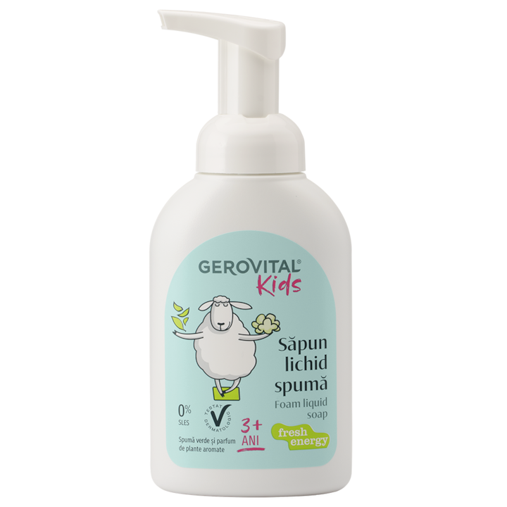 Gerovital Kids Fresh Energy habos folyékony szappan, 300ml