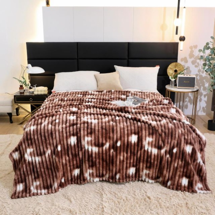 Одеяло Cocolino, за двойно легло, Jojo Home, модел Degrade, 2 човека, 200x230см, Кафяво