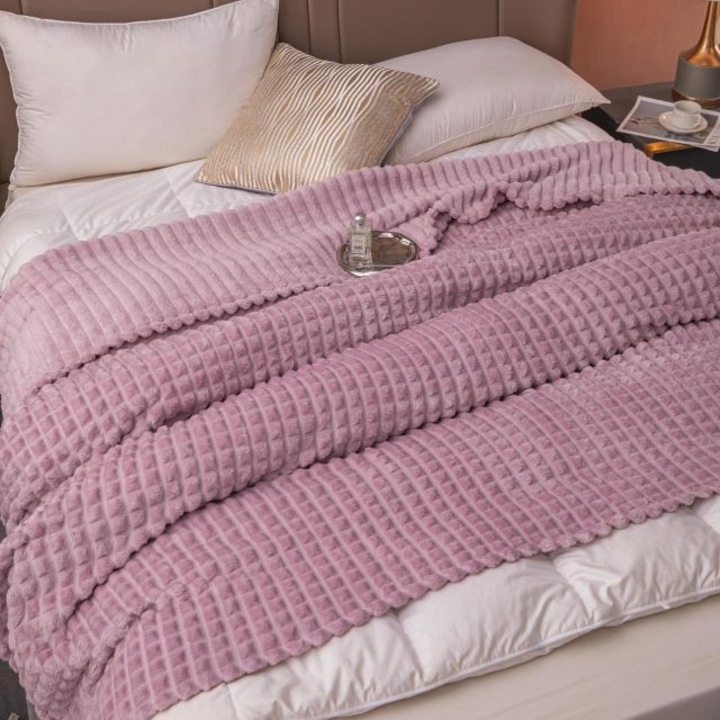 Одеяло Коколино, за двойно легло, Jojo Home, Уни, модел тип Грофат, 2 човека, 200x230см, Люляк