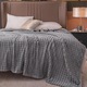 Одеяло Cocolino, за двойно легло, Jojo Home, Uni, модел Groft Type, 2 души, 200x230см, светло сиво
