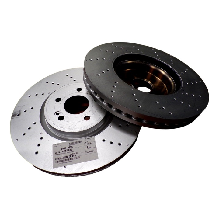 Első féktárcsák MERCEDES CLA W177 W247, Mercedes-Benz, Ezüst