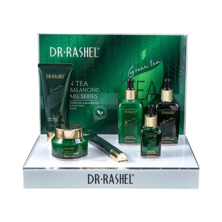 Комплект със зелен чай за хидратиране Dr. Rashel Green Tea Purify Balancing Skin Care Kit