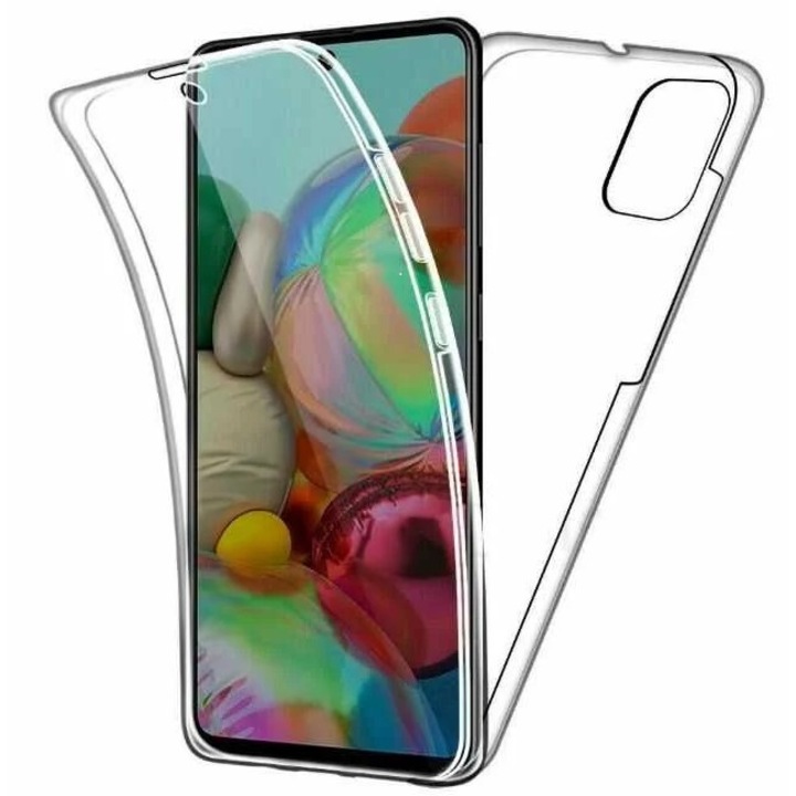 Husa Full TPU 360° (fata + spate) Miromoto® compatibila cu Samsung Galaxy S20, Transparent