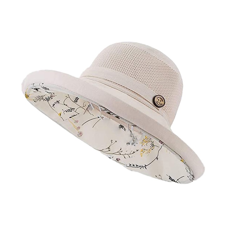 Napvédő sapka QttvbTna, összecsukható, UV védelemmel, hálós, 58 cm