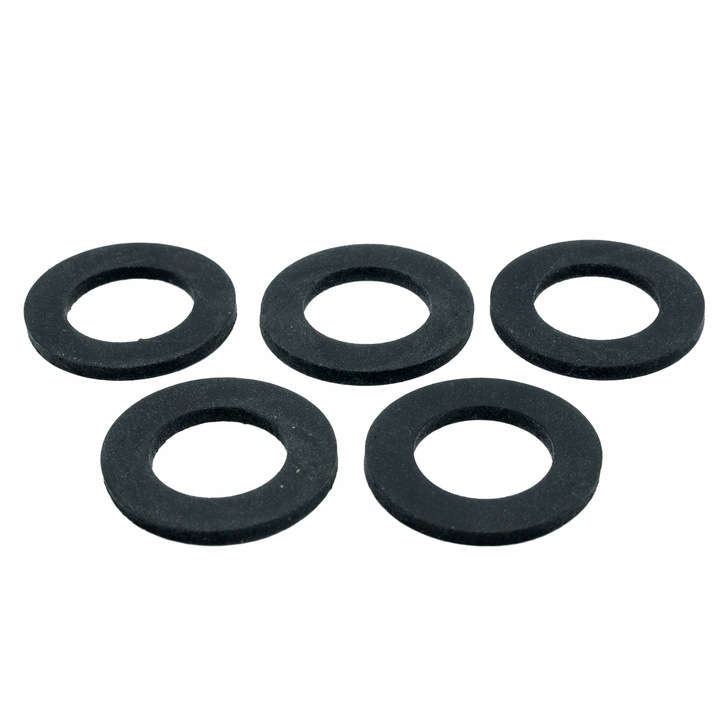 5 db-os mosógép tömlőtömítés készlet, Tycner, Gumi, Fekete