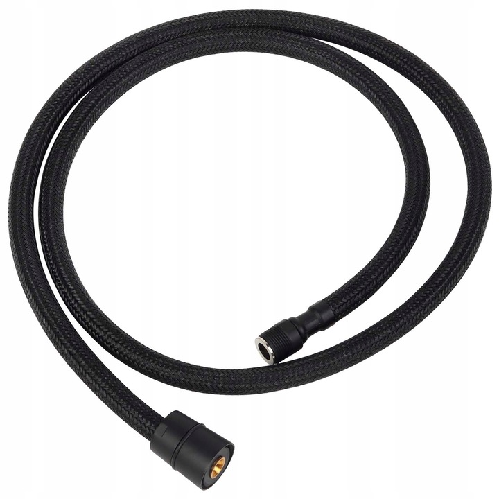 Furtun pentru baterie cu dus extractibil, nylon, negru, 120 cm