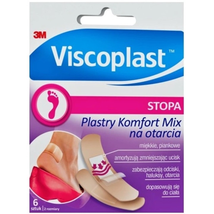 Комплект от 6 лепенки за защита и ускоряване на заздравяването, Viscoplast