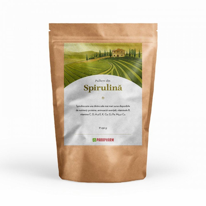 Pulbere spirulina x 250g (Parapharm)