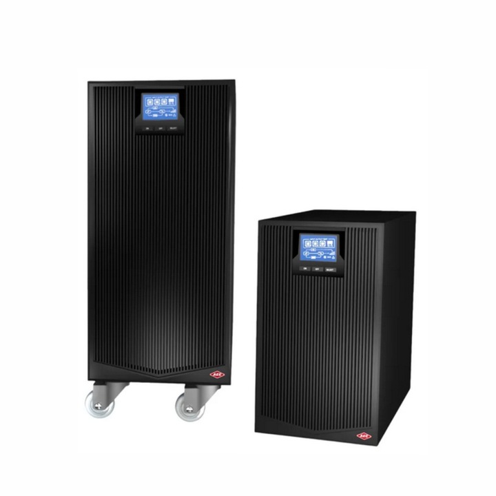 UPS AEC IST3 6000 VA/ 6000 W Online Dubla Conversie, priza Schucko si IEC, AUtodiagnoza, Afisaj LCD, Repornire automata, RS232, USB, EPO, ECO Mode