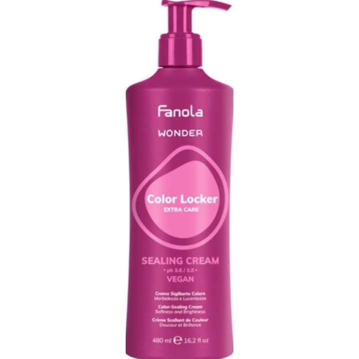Masca pentru par vopsit Fanola Wonder Color Locker Sealing Cream, 480 ml
