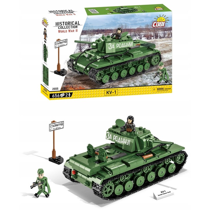 Set de constructie, Cobi, 656 piese, Verde