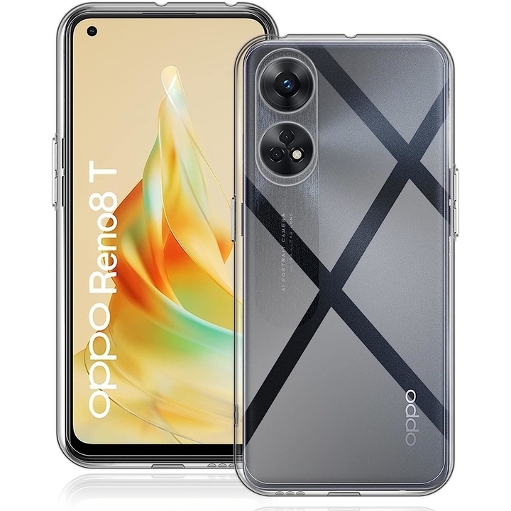 Капак за Oppo Reno 8 T Slim Anti-Shock 1.5mm Aiyando, прозрачен