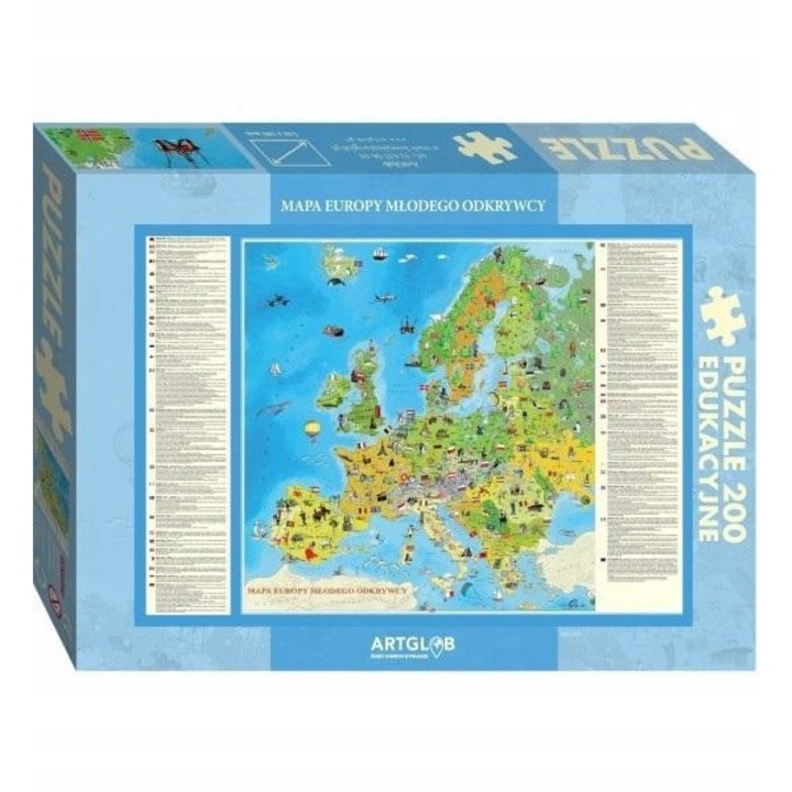 Puzzle 200 db, Artglob, Karton, Többszínű