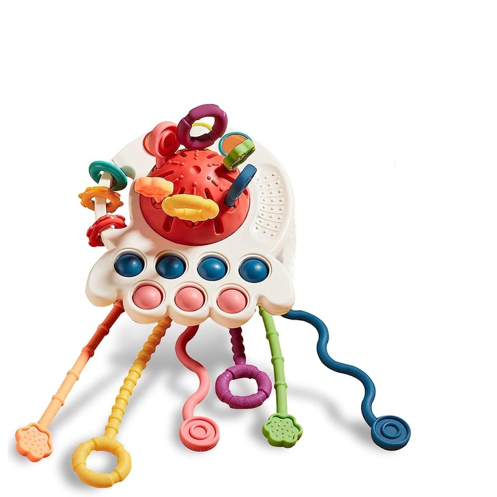 Játék babáknak, Meijiamei, Szilikon, 6-12 hónapos, Többszínű