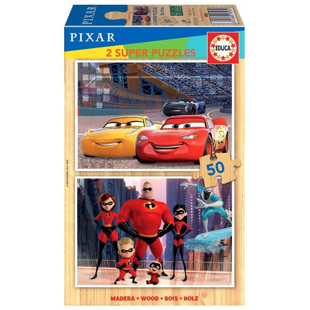 Multi 4 Puzzles Pixar 50+80+100+150 - Educa Borras