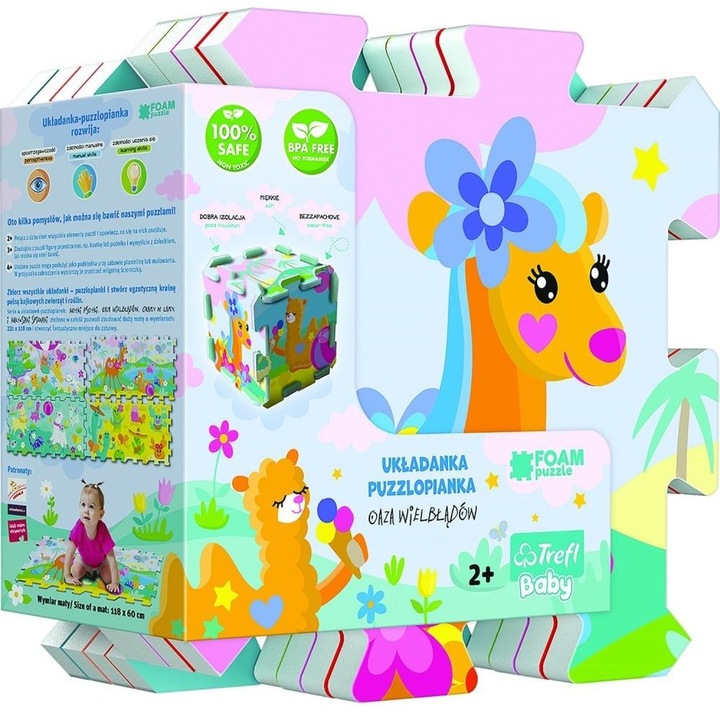 Килимче-пъзел, Trefl, 2 години+, Многоцветно