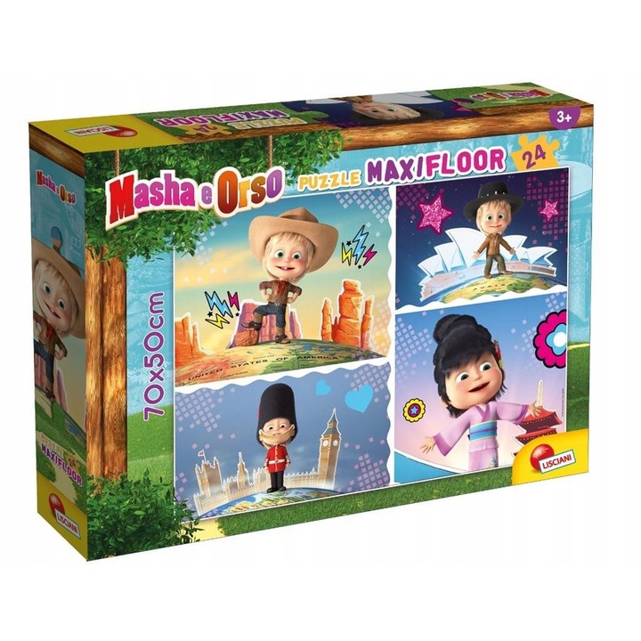 Пъзел, Lisciani, Maша и Мечока, Това е страхотно, Пъзел 24 части