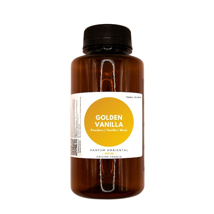 Rezerva de parfum pentru difuzor profesional Futurist2, Golden Vanilla 300 ml, Market Aroma