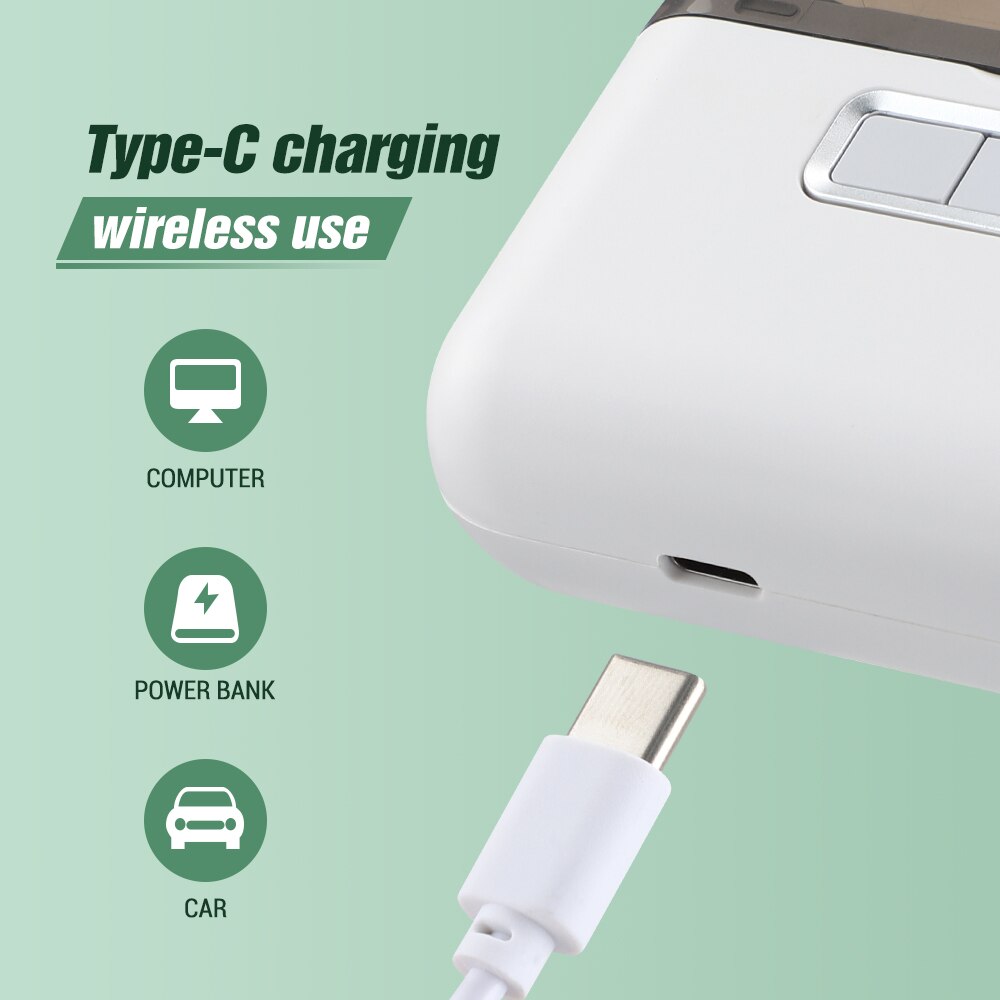 Електрическа нокторезачка 2 az 1-ben Trendmark, полиране и изрязване,  преносим, ​​USB C зареждане, бял 